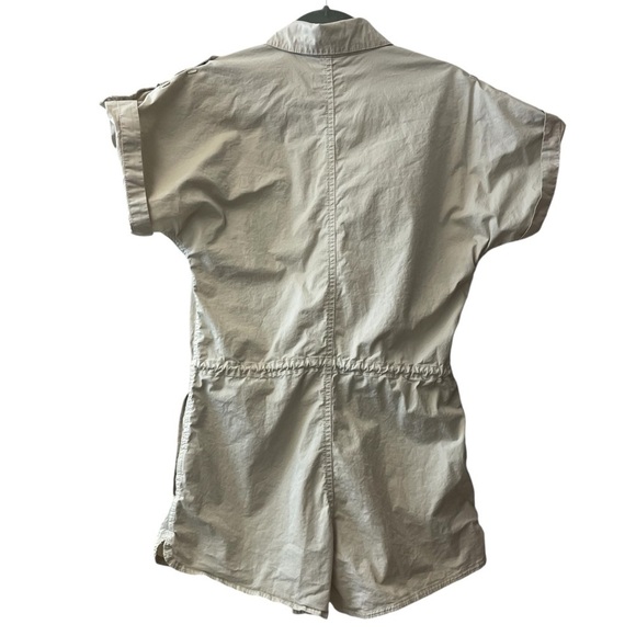 Pistola Meg Beige Zip Front Drawstring Romper Playsuit - Picture 8 of 16
